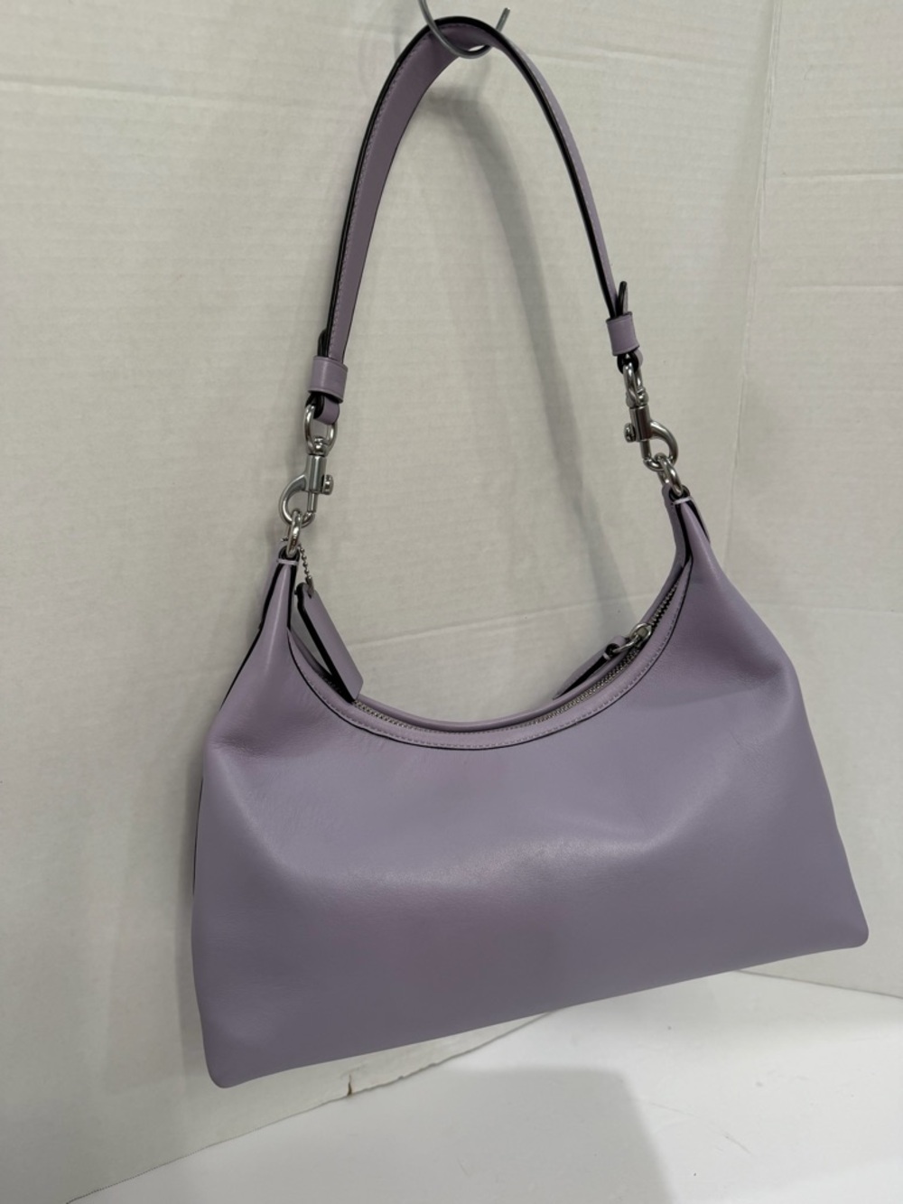 COACH Juliet Glovetanned Leather Convertible Shoulder Bag-Purple color mint cond - Picture 4 of 5